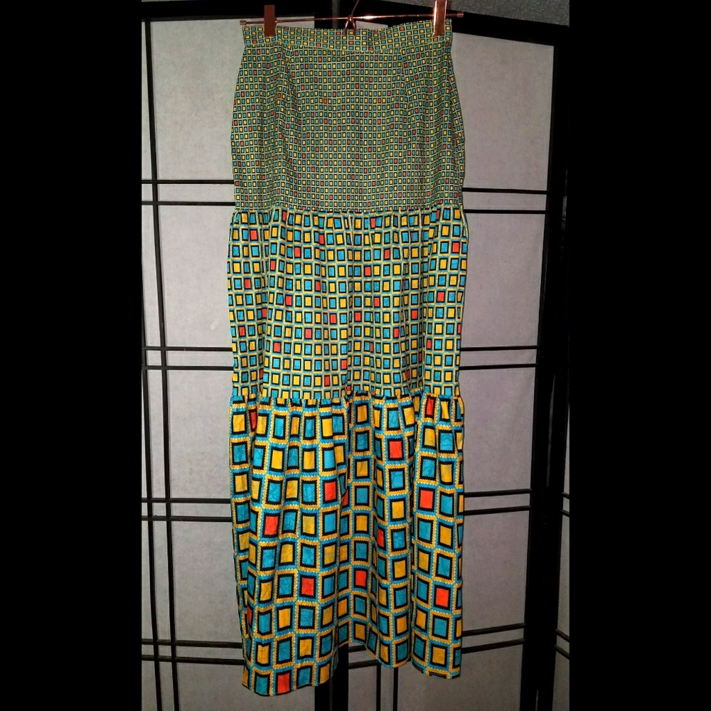 CQ by CQ Mix Printed Tiered Maxi Skirt